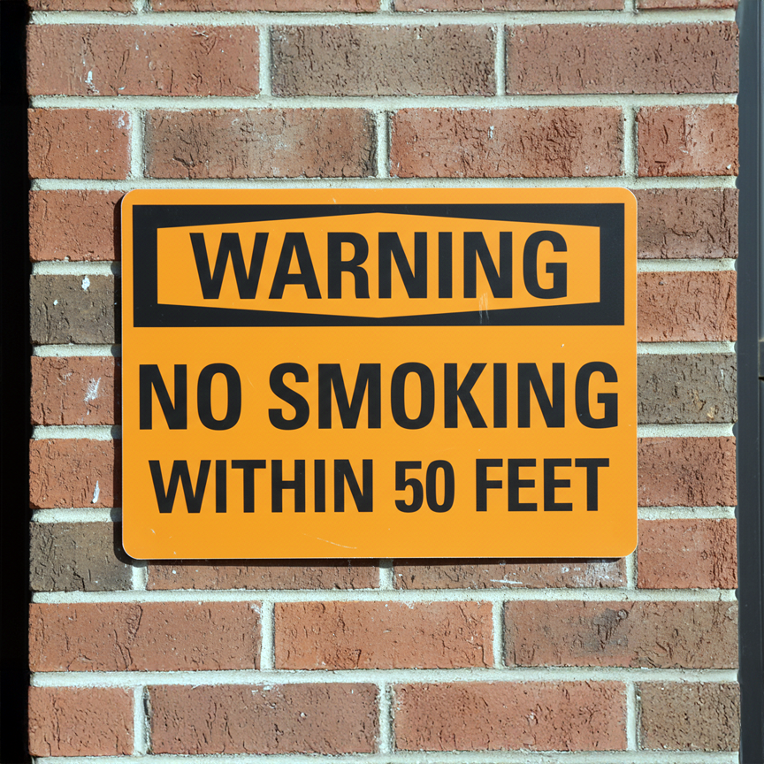 Warning No Smoking Within 50 Feet - Image 2