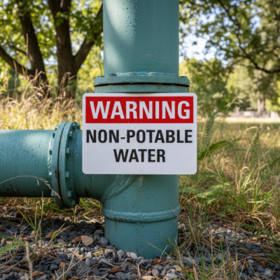 Warning Non Potable Water