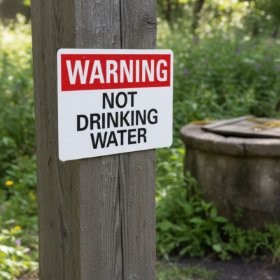 Warning Not Drinking Water
