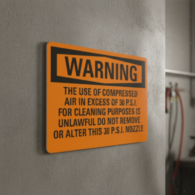Warning The Use Of Compressed Air In Excess