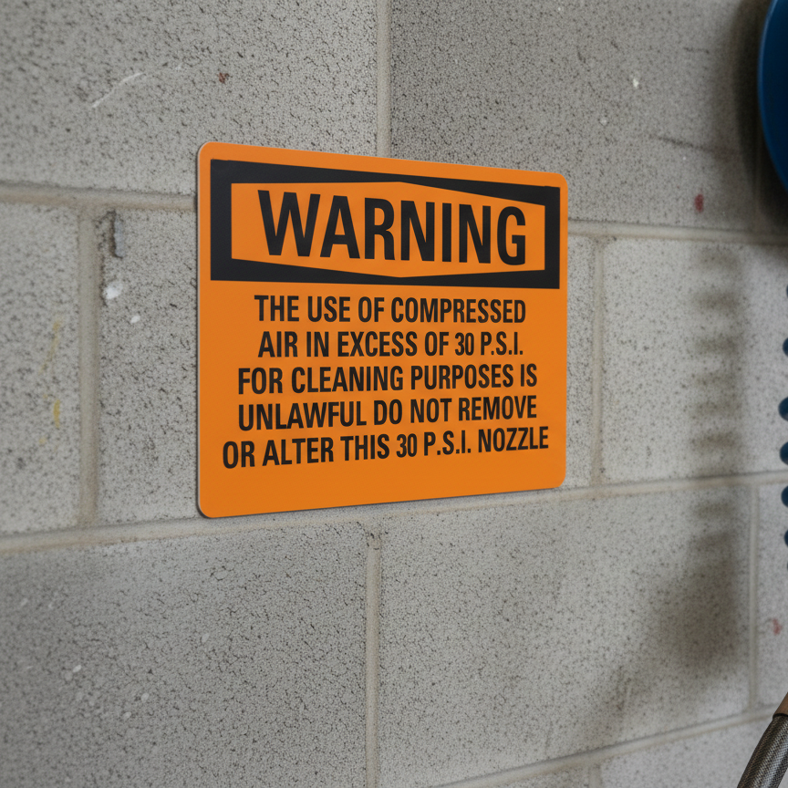 Warning The Use Of Compressed Air In Excess - Image 2