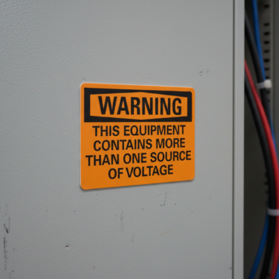 Warning This Equipment Contains More Than One