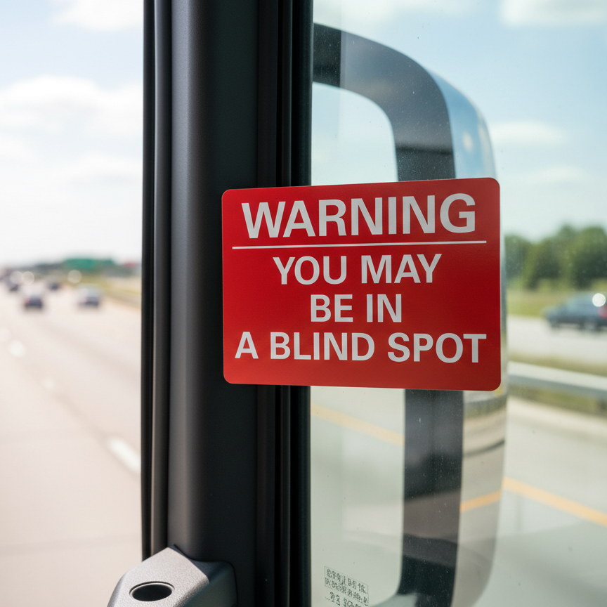 Warning You May Be In A Blind Spot