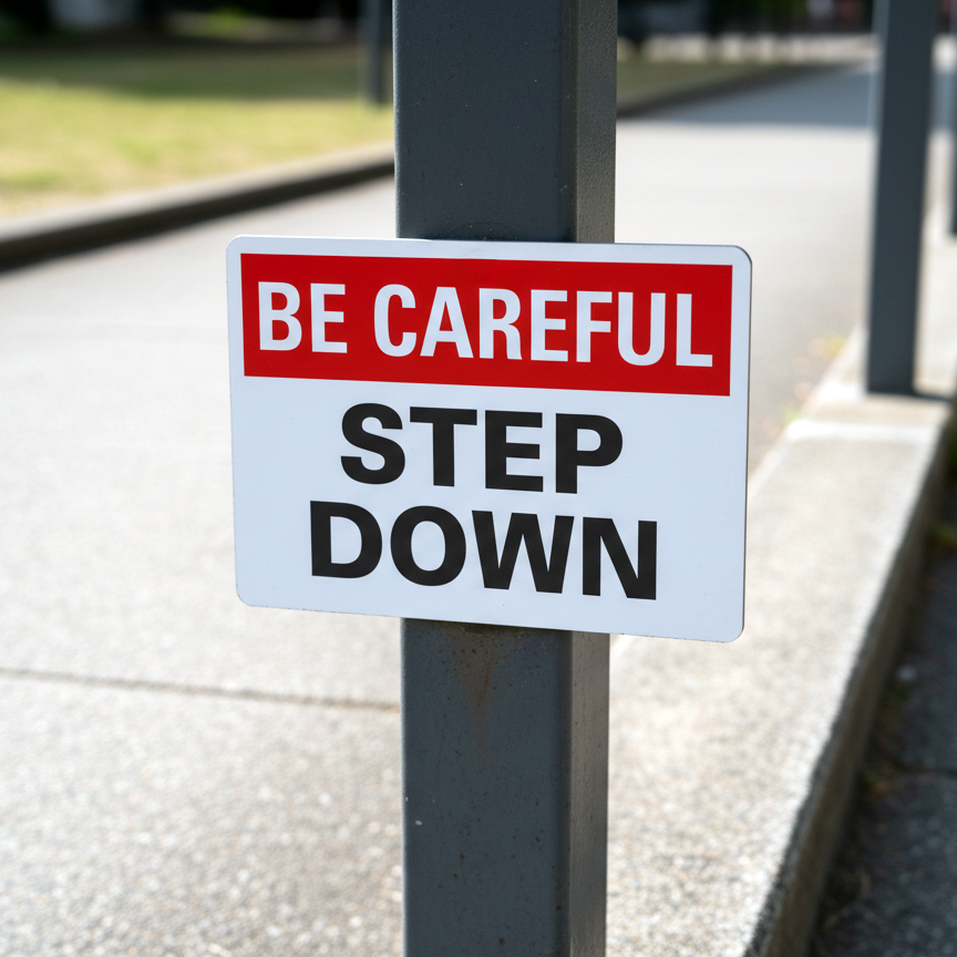 Be Careful Step Down