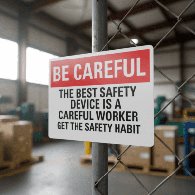 Be Careful The Best Safety Device Is A Careful Worke