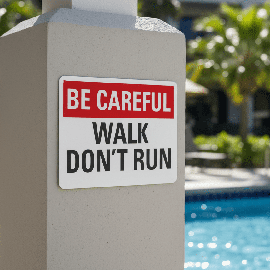 Be Careful Walk Don'T Run