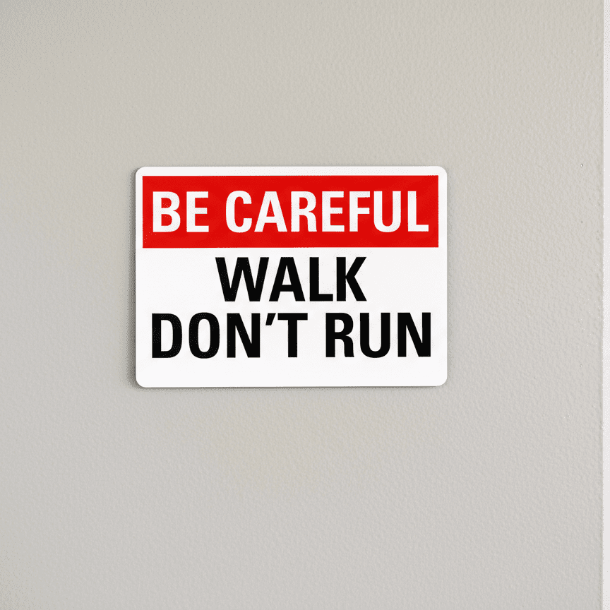 Be Careful Walk Don'T Run - Image 2