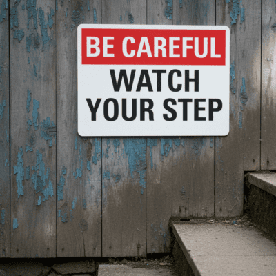 Be Careful Watch Your Step