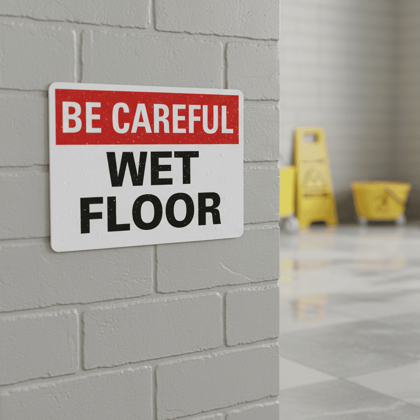 Be Careful Wet Floor
