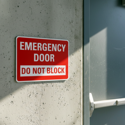 Emergency Door Do Not Block