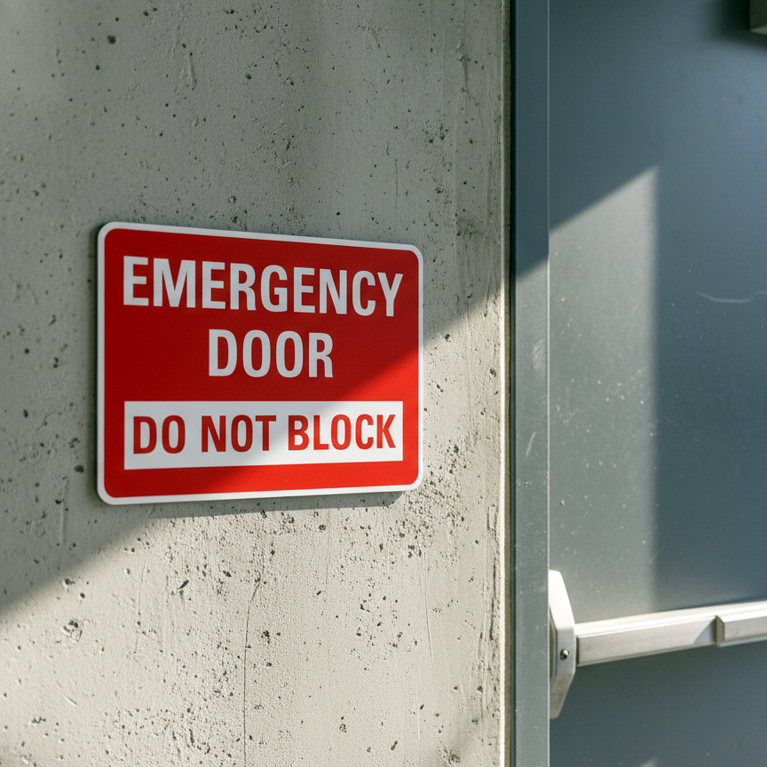 Emergency Door Do Not Block