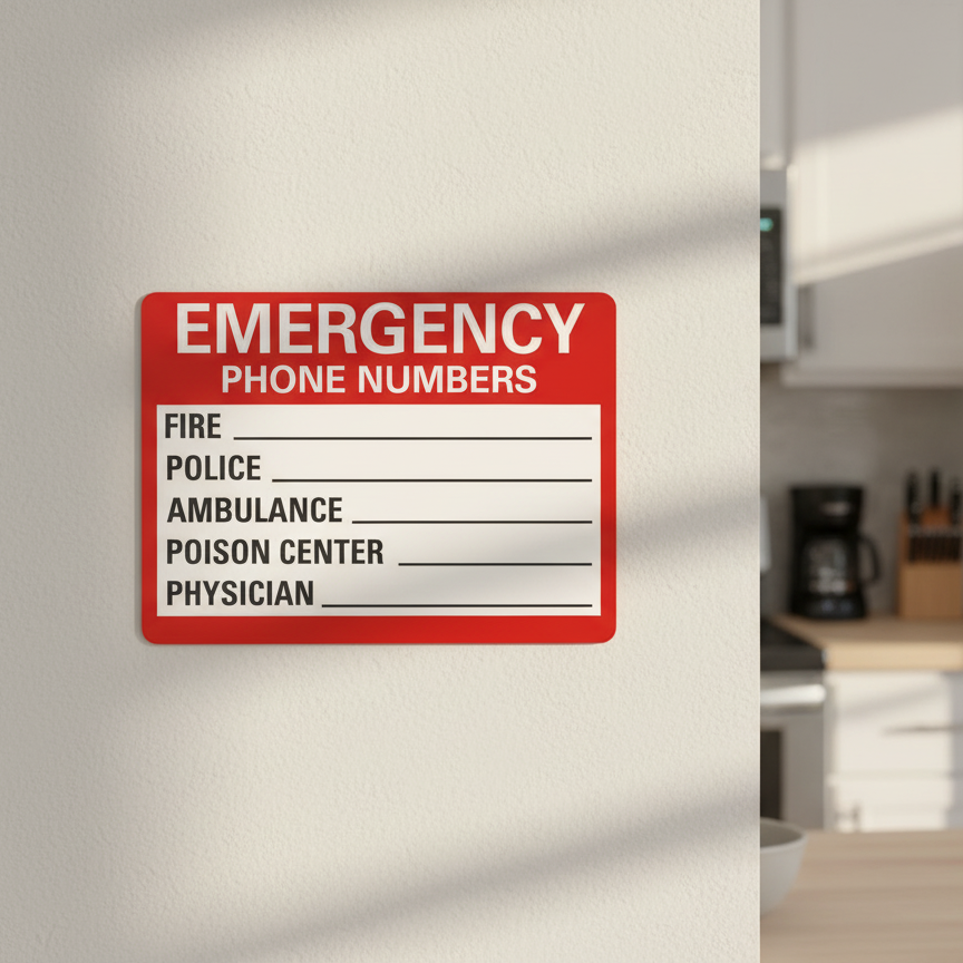 Emergency Phone Numbers Fire ___Police ___