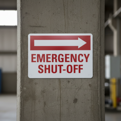 Emergency Shut-Off (Right Arrow)