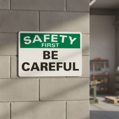 Safety First Be Careful