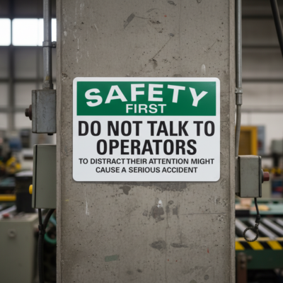 Safety First Do Not Talk To Operators To Distract