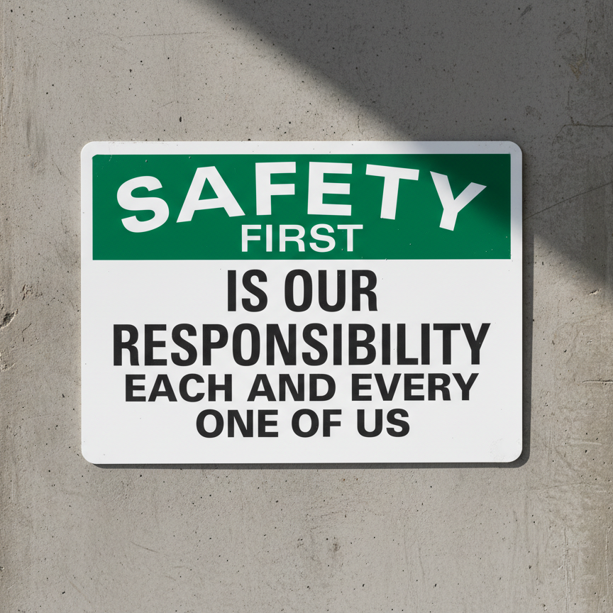 Safety First Is Our Responsibility Each And - Image 2