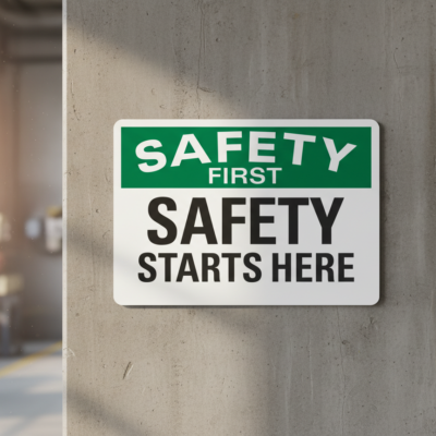 Safety First Safety Starts Here