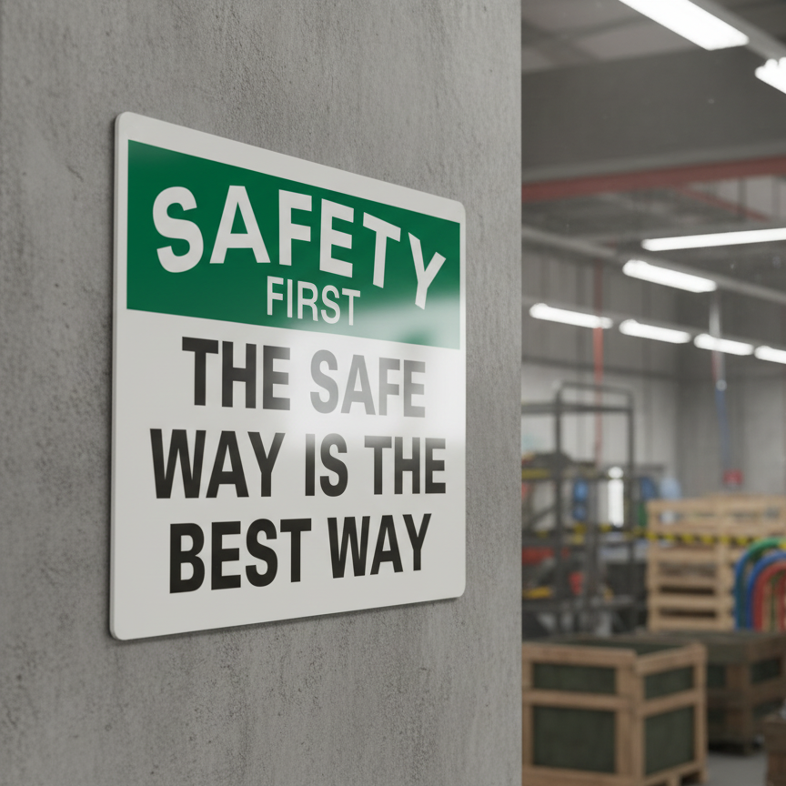 Safety First The Safe Way Is The Best Way