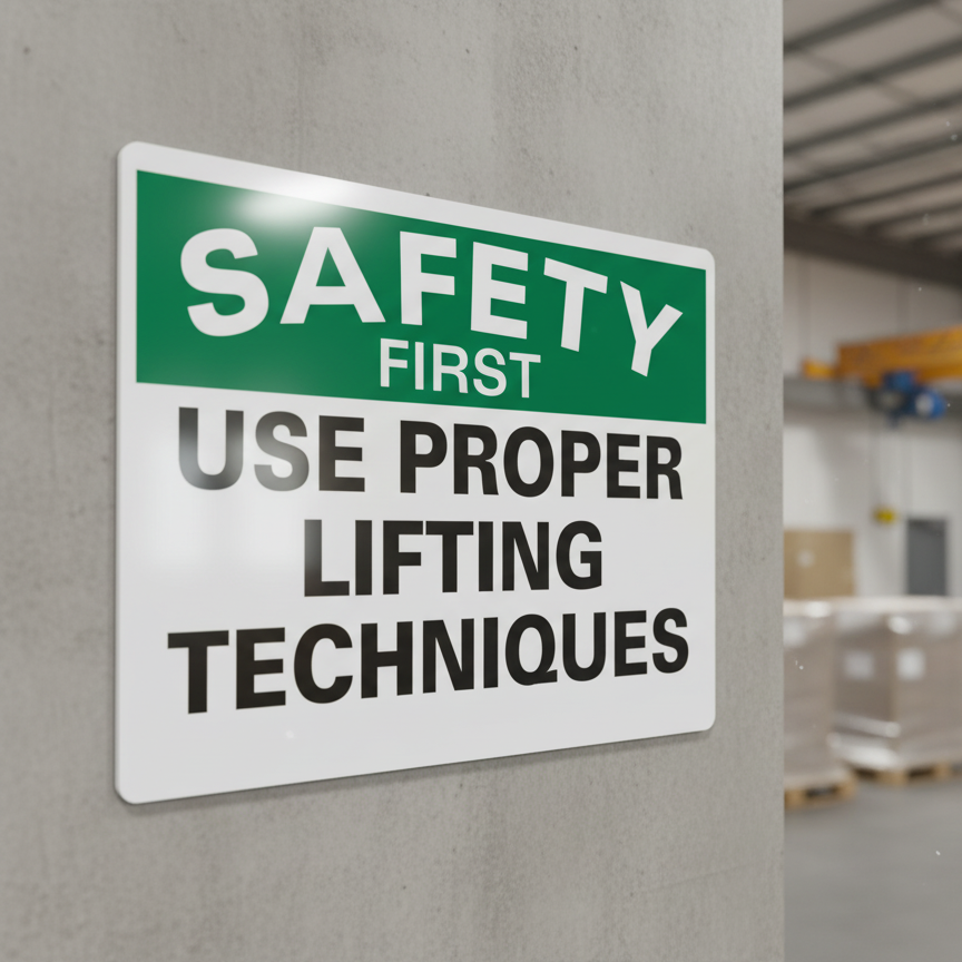 Safety First Use Proper Lifting Techniques
