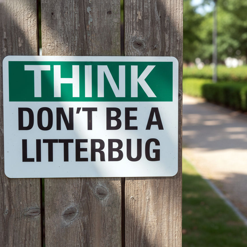 Think Don'T Be A Litterbug - Image 2