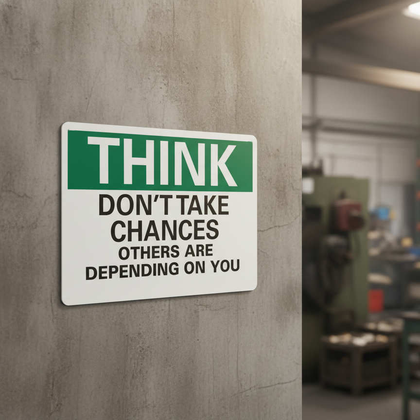 Think Don'T Take Chances, Others Are Depending