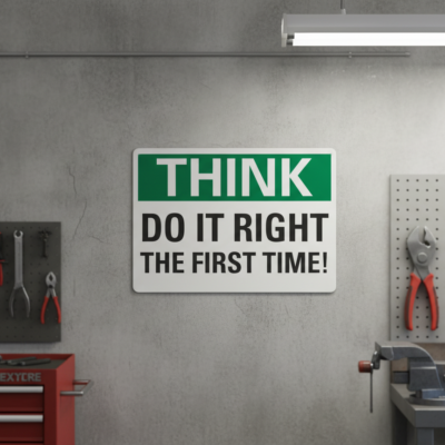 Think Quaility! Do It Right The First Time!