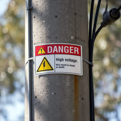 Danger High voltage. Will result in shock or death.