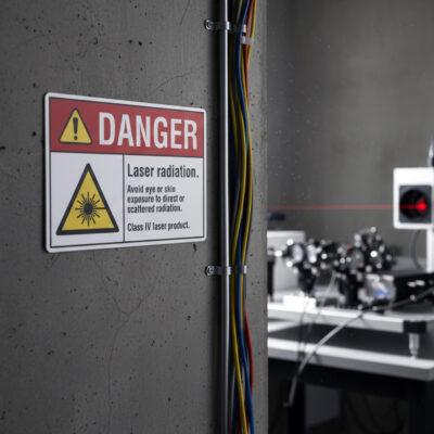 Laser radiation. Avoid eye or skin exposure to direct