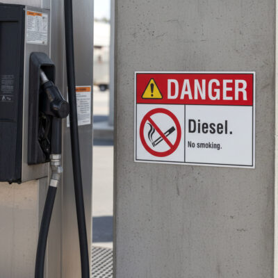 Danger Diesel. No smoking.