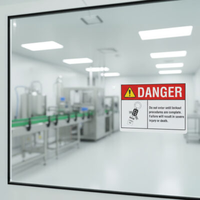 Danger Do not enter until lockout procedures are