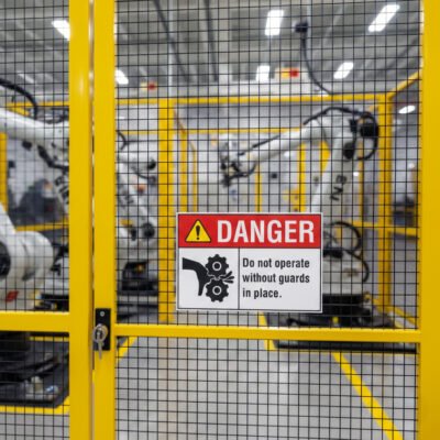 Danger Do not operate without guards in place