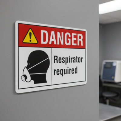 Danger Respirator required