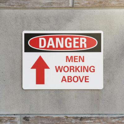 Danger Men working above