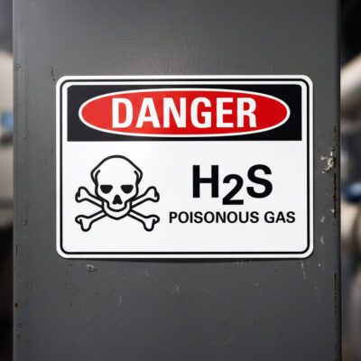 Danger H()2S poisonous gas