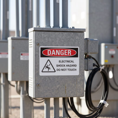 Danger Electrical shock hazard do not touch