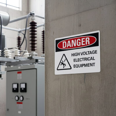 Danger High voltage electrical equipment