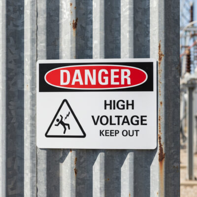 Danger High voltage keep out