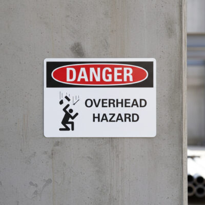 Danger Overhead hazard