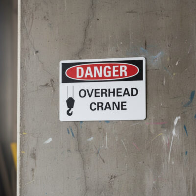 Danger Overhead crane