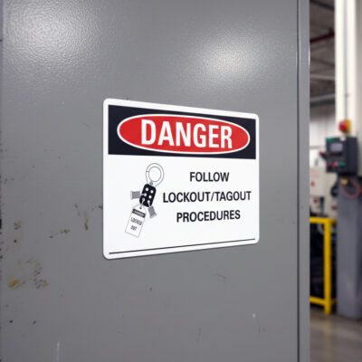 Danger Follow lockout/tagout procedures