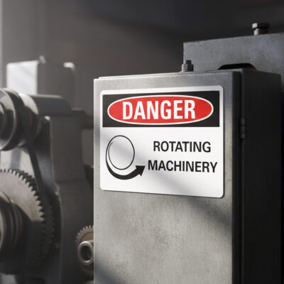 Danger Rotating machinery