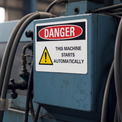 Danger This machine starts automatically