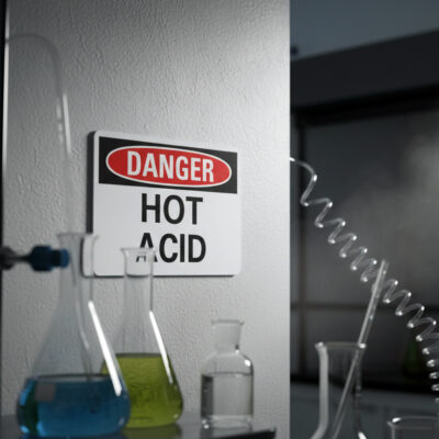 Danger Hot acid