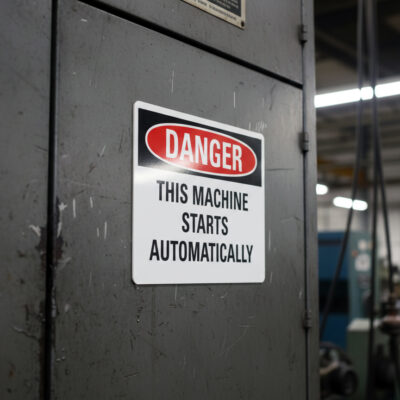 Danger This machine starts automatically