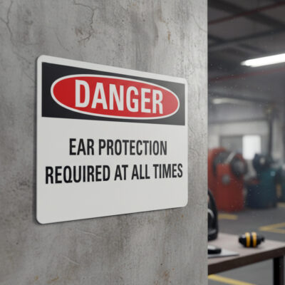 Danger Ear protection required at all times