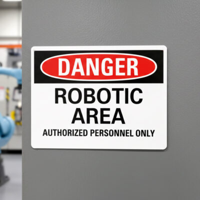 Danger Robotic area authorized personnel only