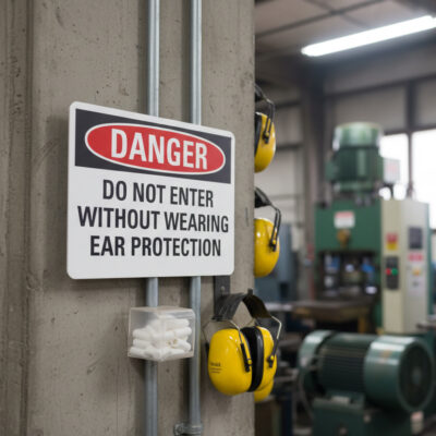 Danger Do not enter without wearing ear protection