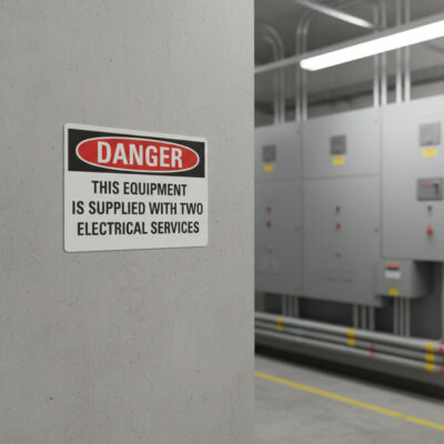 Danger This equipment is supplied with two electrical