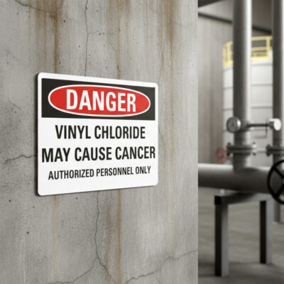 Danger Vinyl chloride may cause cancer authorized