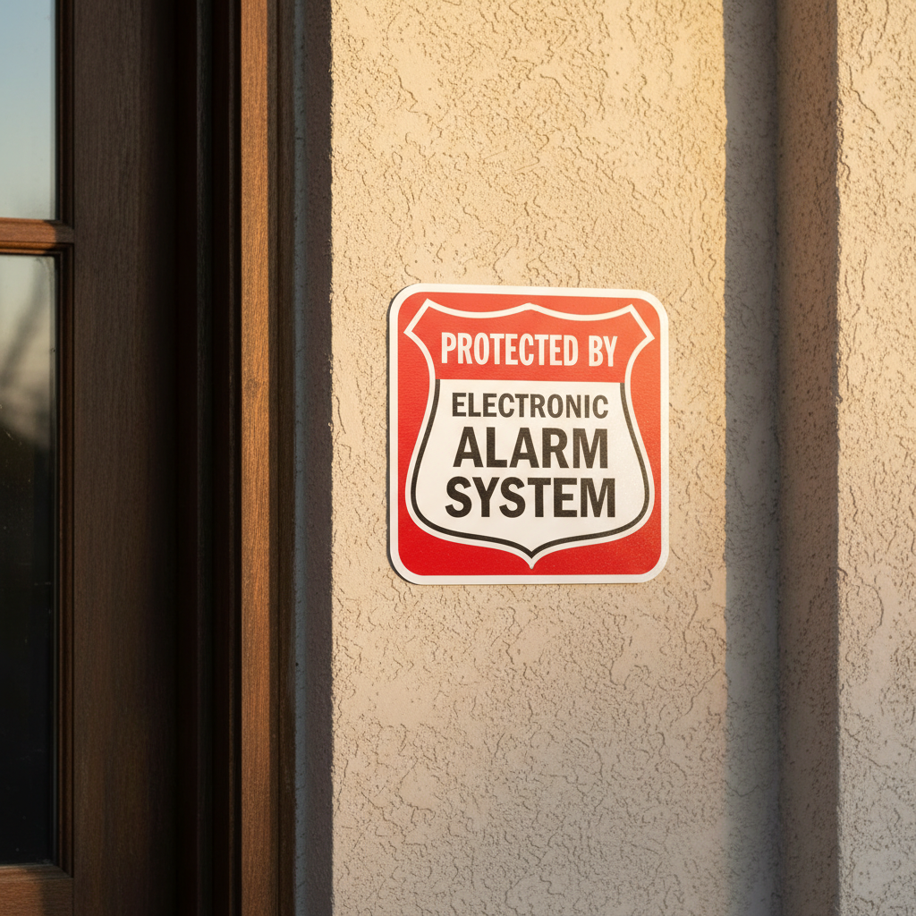 Protected By Electronic Alarm System - Image 2